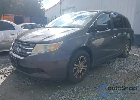 2013 Honda Odyssey Ex-L из США, поврежденный, VIN 5FNRL5H65DB003049